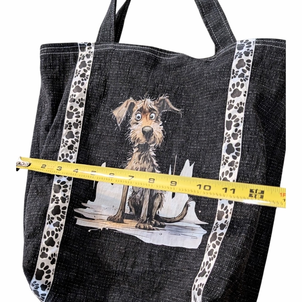 Handmade Lined Denim Tote, Book Bag, Eco-Friendly Shopping Bag
